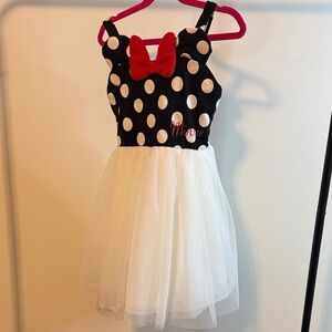 Charming Polka Dot Kids Dress with Red Bow